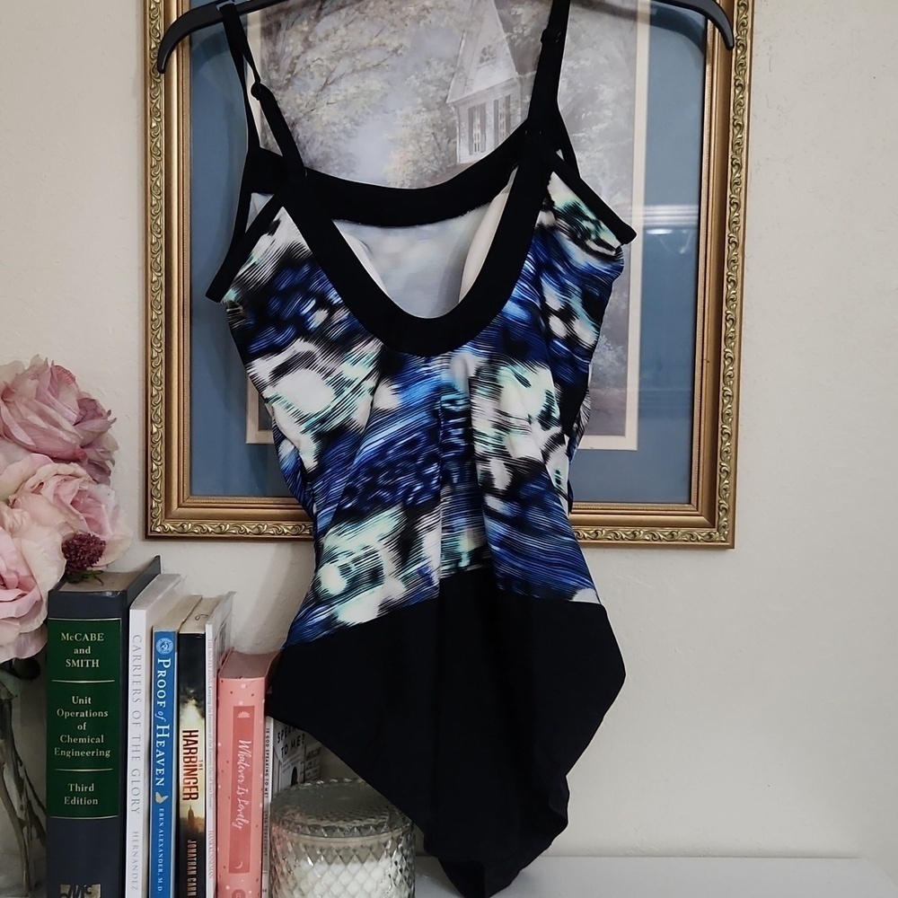 Christina Black and White Swimsuit Size 10 Medium Beach Pool Party Cruise - Picture 7 of 9